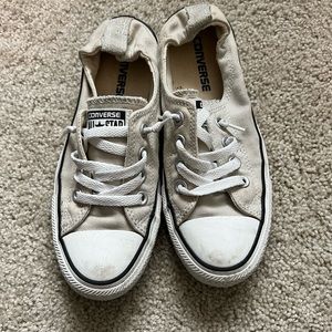 Used Converse shoreline slip on (size 4.5) in cloud grey